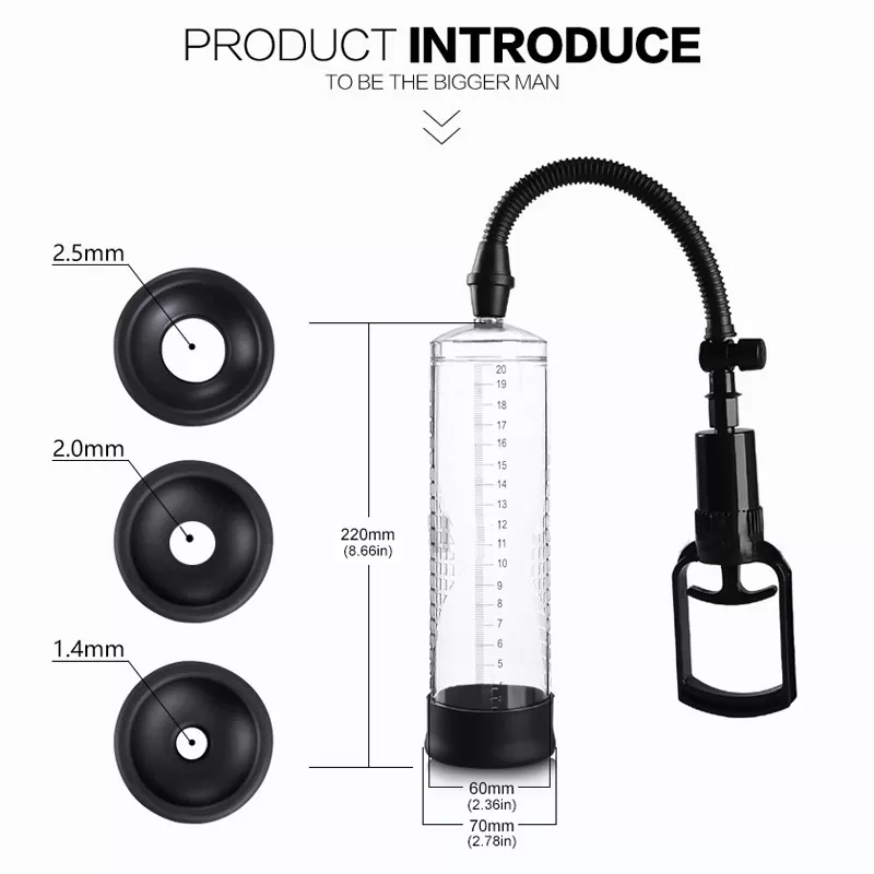 men enlargement three sleeve pump sex toy - image 2