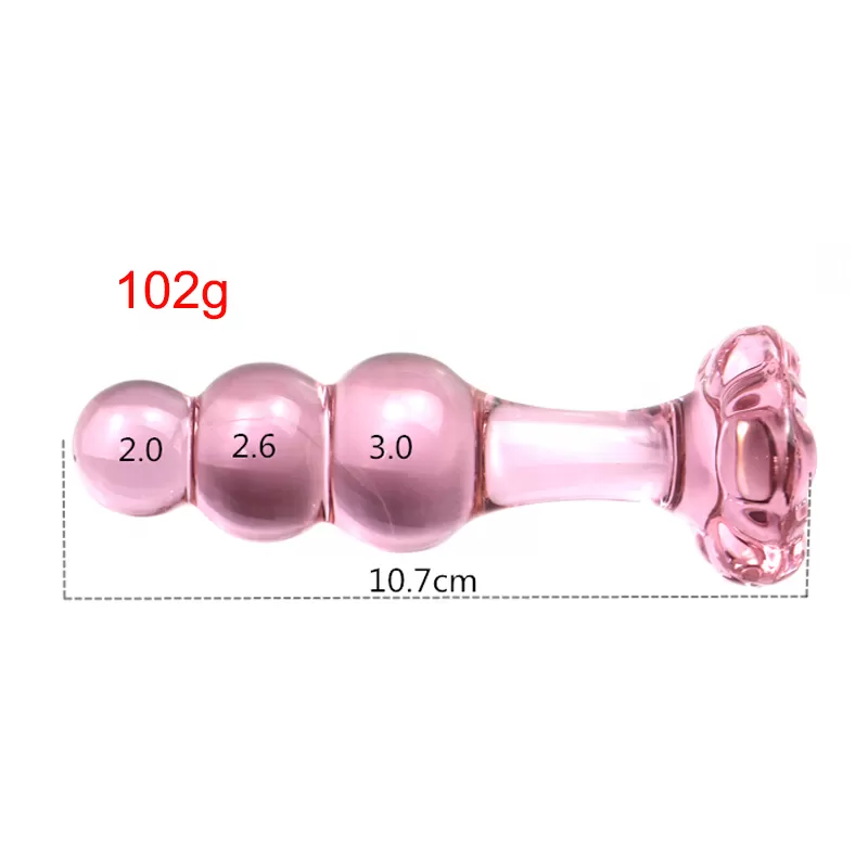 Crystal Glass Flower Butt Plug sex toy - image 4