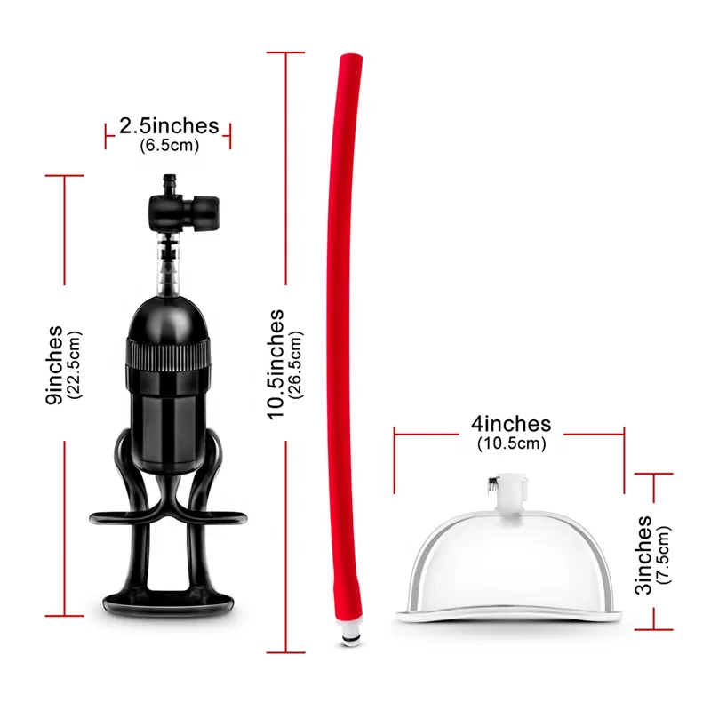 breast enlarge and vagina two in one vacuum pump sex toy - image 2