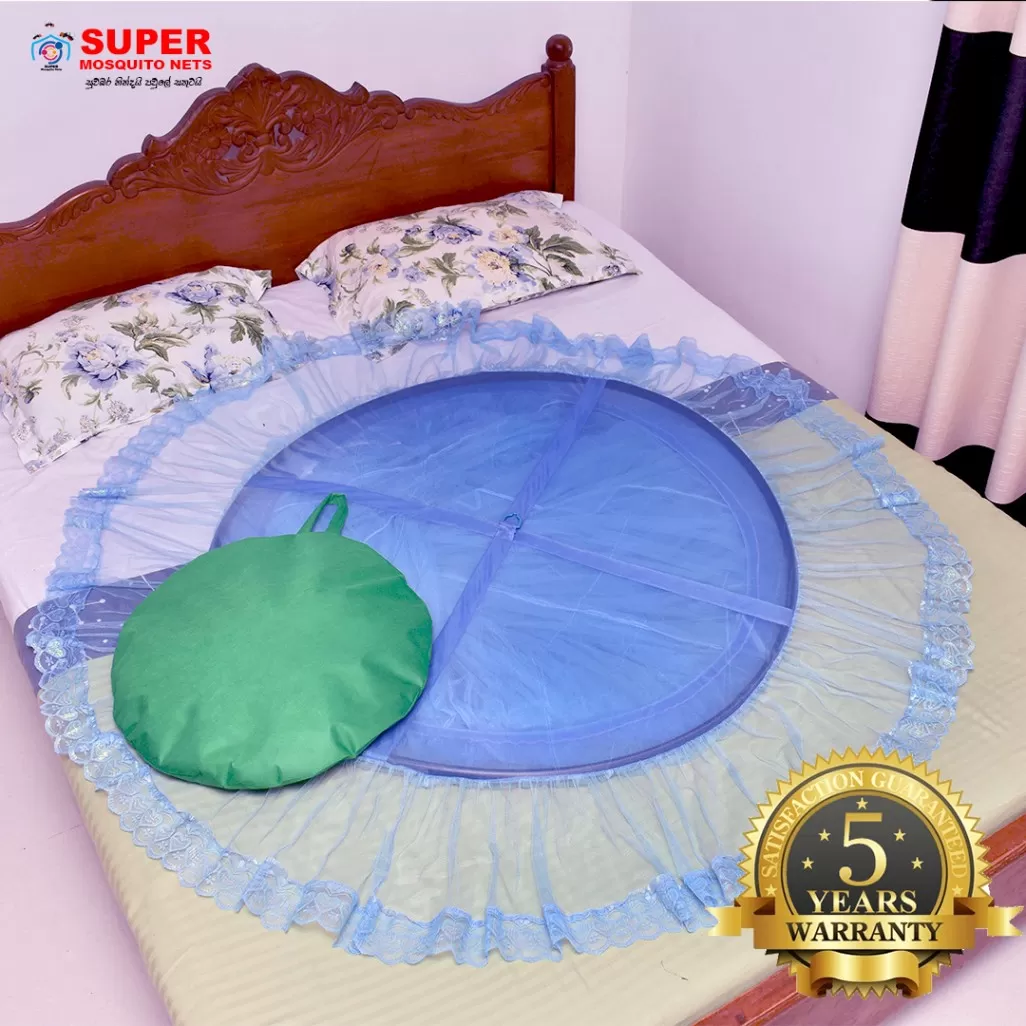 Round Mosquito Net [6X3] Blue PLAIN - Super Nets - image 2