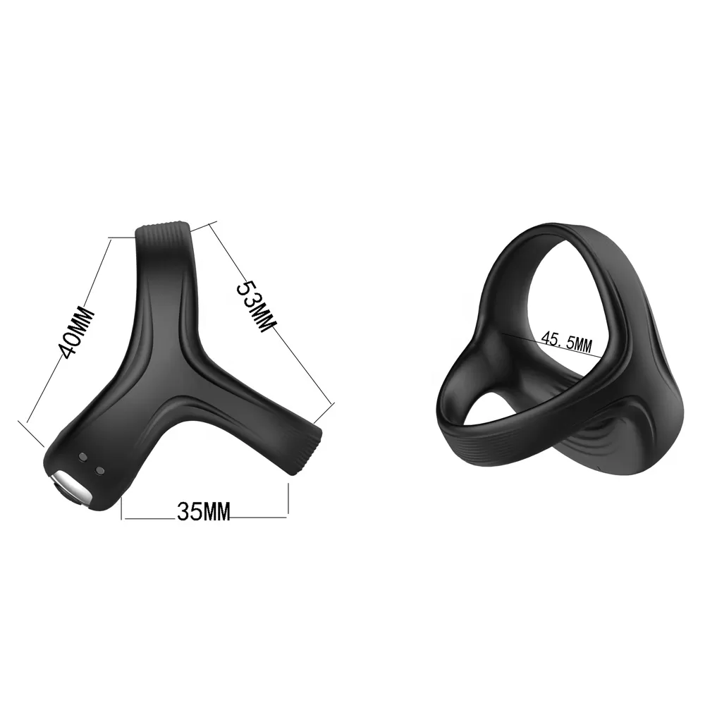 Rechargeable Vibrator cock Rings for Delay sex toy - image 2