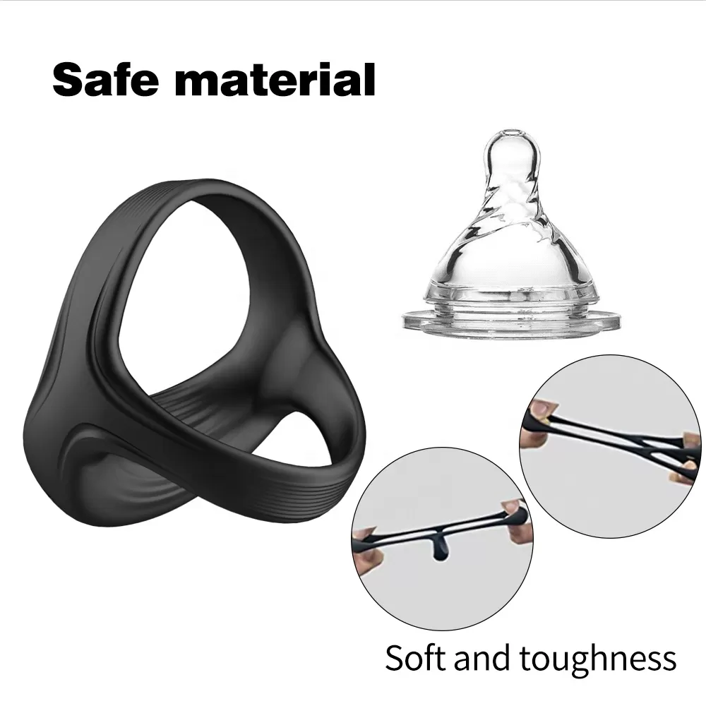 Rechargeable Vibrator cock Rings for Delay sex toy - image 5