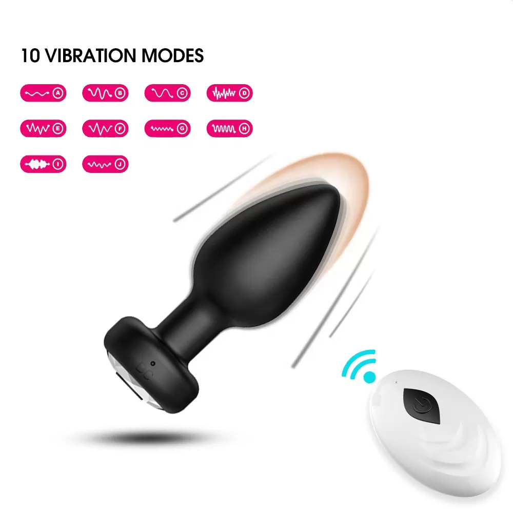Butt Plug Prostate Massager Wireless vibrate set sex toy - image 2