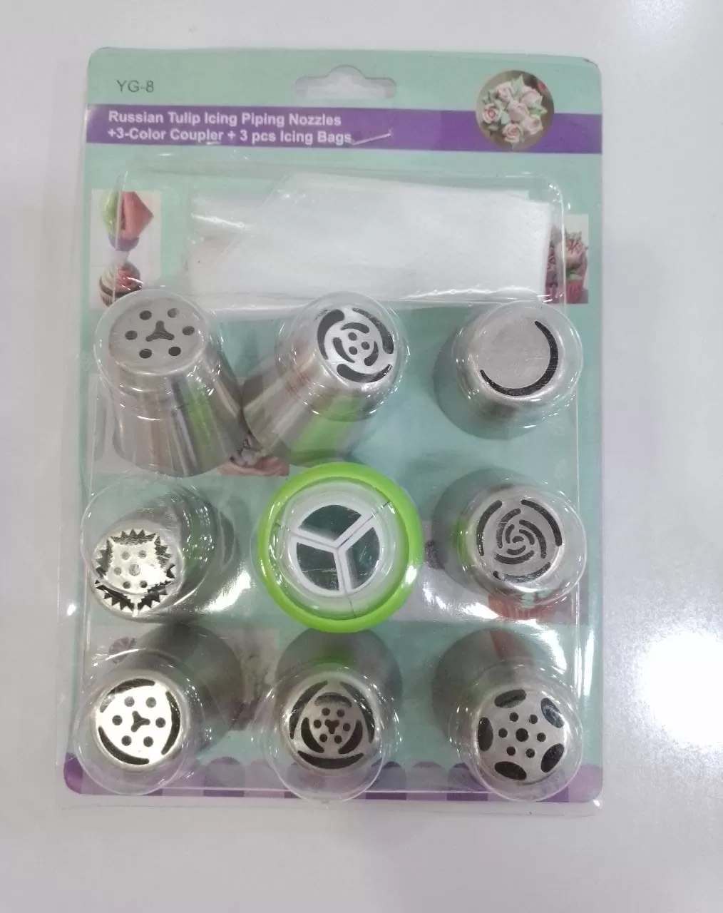 Stainless Steel Decorating Cake Icining Nozel Set 10 Pcs