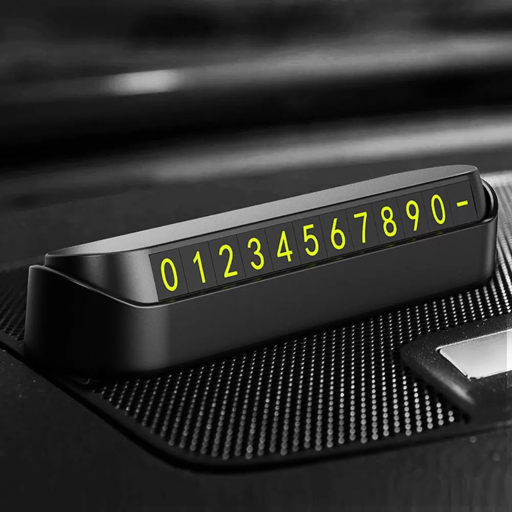 Car Temporary Parking Card Hidden Mobile Phone Number