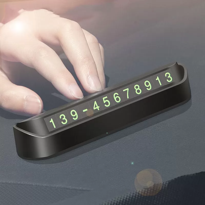Car Temporary Parking Card Hidden Mobile Phone Number - image 4