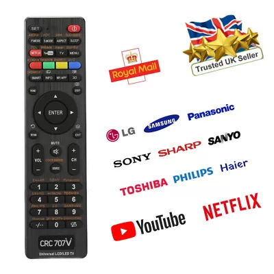 Universal Remote Control LCD LED SMART TV CRC