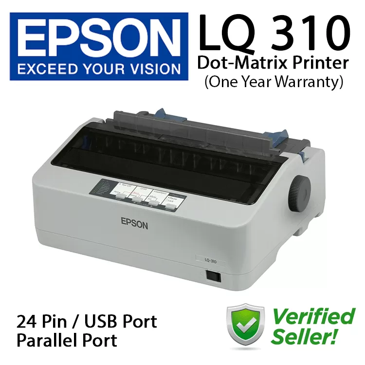 EPSON LQ 310 Printer Dot matrix 24 pin Bill printer - image 1