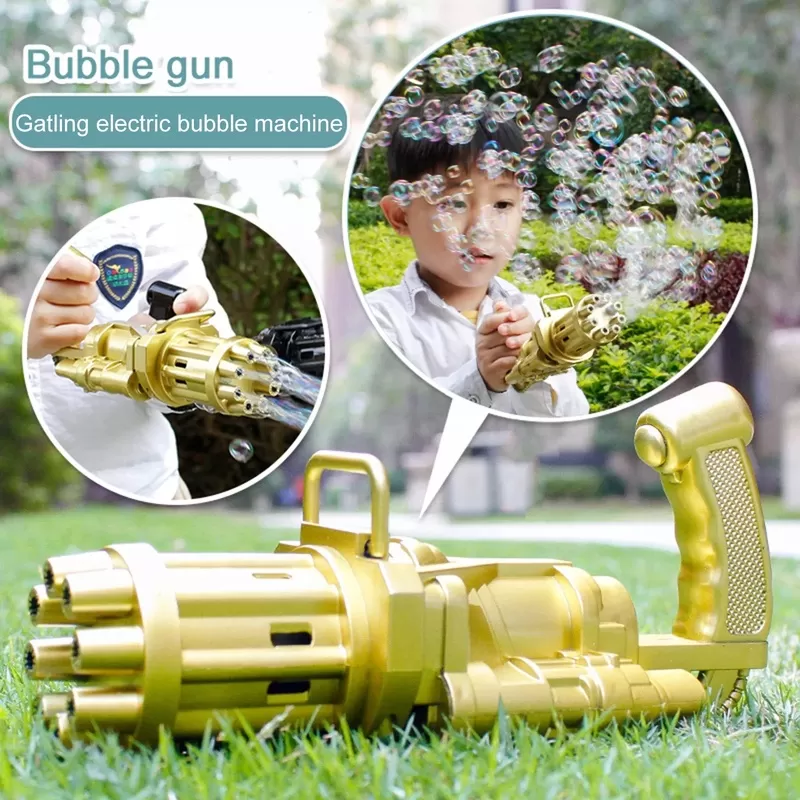 Toys Gatling bubble gun electric  blowing machine - image 1