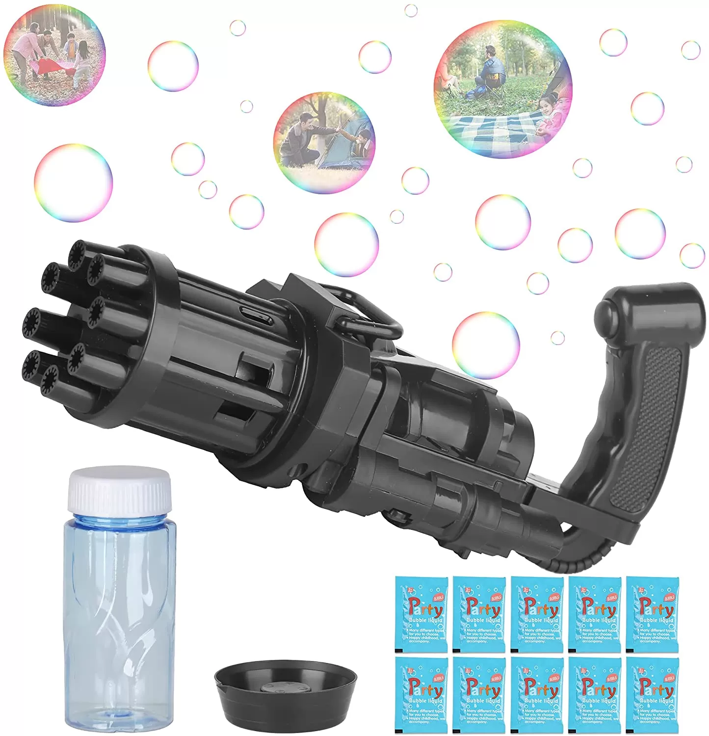 Toys Gatling bubble gun electric  blowing machine - image 2