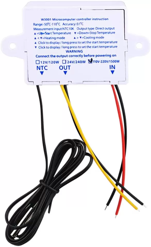Digital LED Temperature Controller, 220V with Sensor - image 2