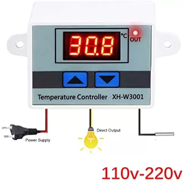 Digital LED Temperature Controller, 220V with Sensor - image 4