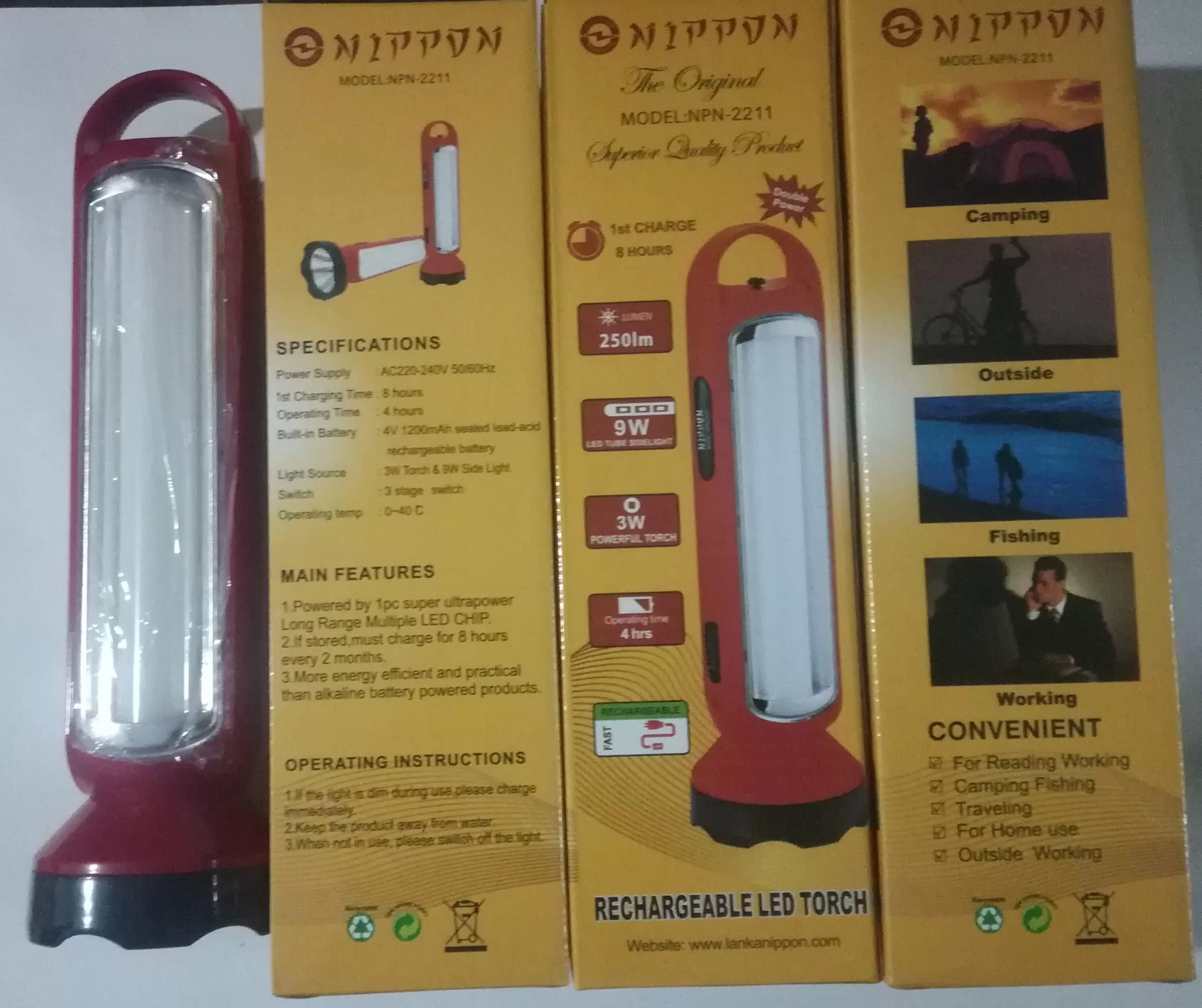Emergency Rechargeable Led Torch