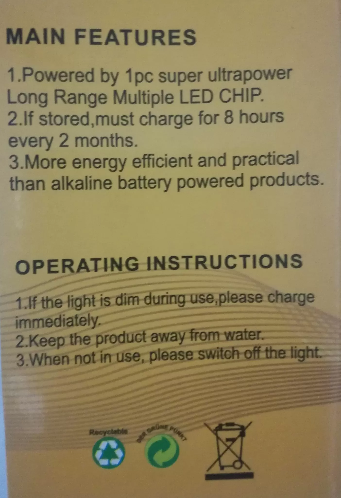 Emergency Rechargeable Led Torch - image 5