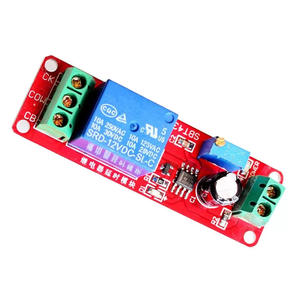 DC 5V 12V Delay Relay Shield Module NE555 Timer Switch - image 2