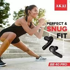 AKAI TWS EARBUDS BASS BULLETS BB40Pro Black Classic - image 3