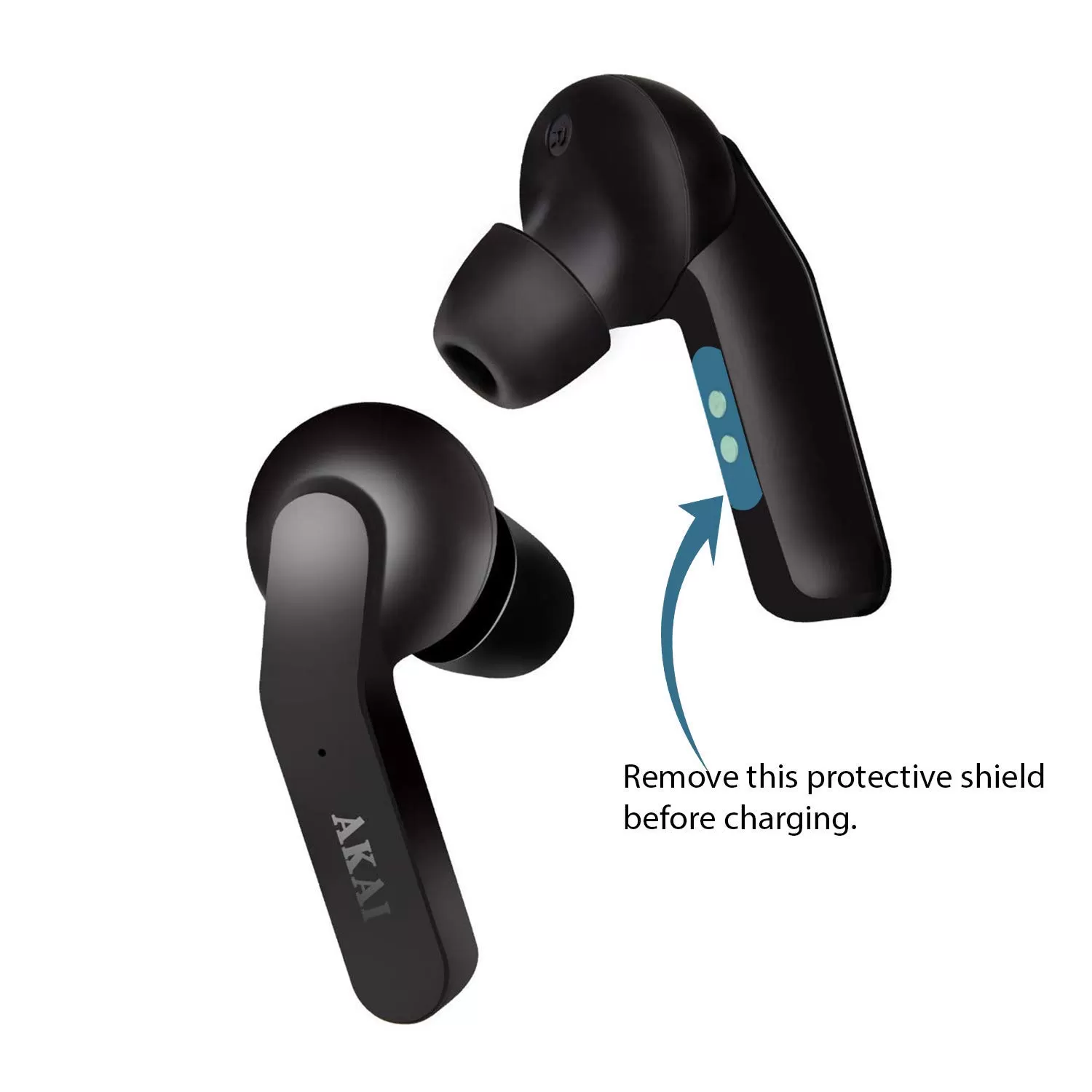 AKAI TWS EARBUDS BASS BULLETS BB40Pro Black Classic - image 6