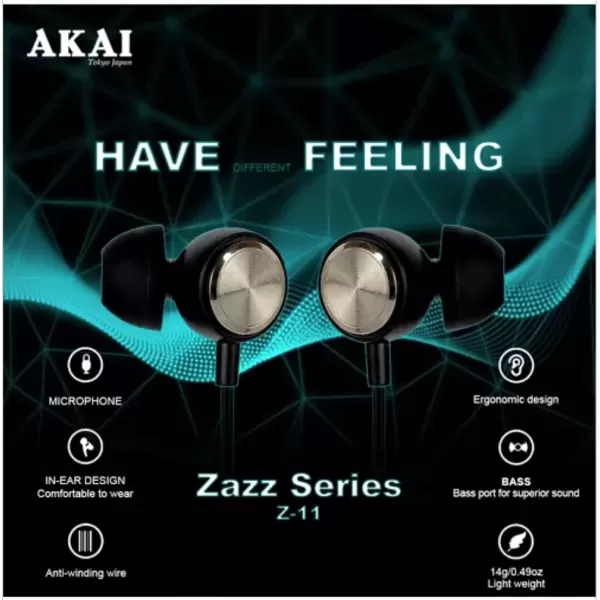 AKAI WIRED EARPHONE Z-11