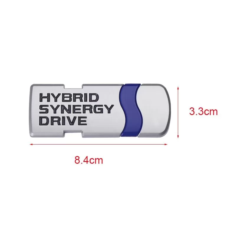 3D Gold HYBRID Synergy Drive Emblem For TOYOTA standered - image 3