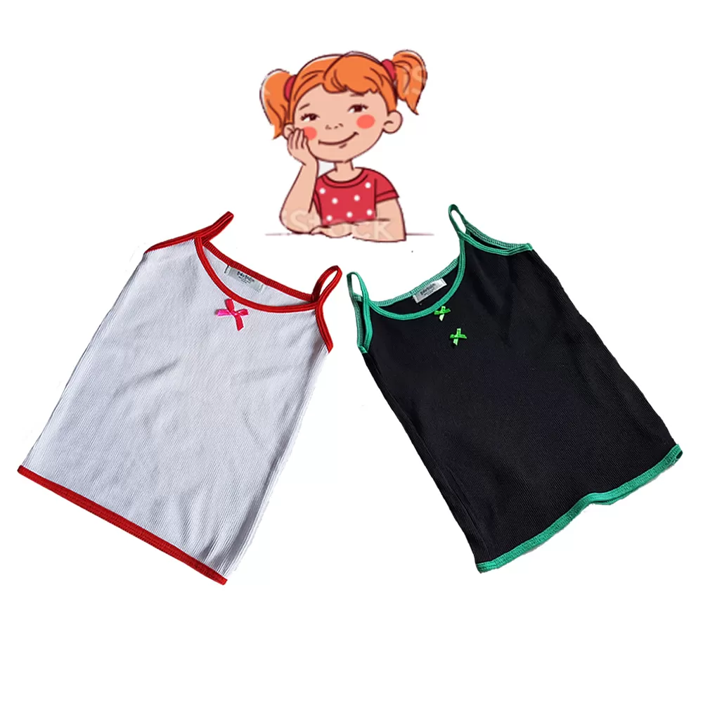4-5 yrs Kids Girl Cotton Vest Top For Size 4  - image 1