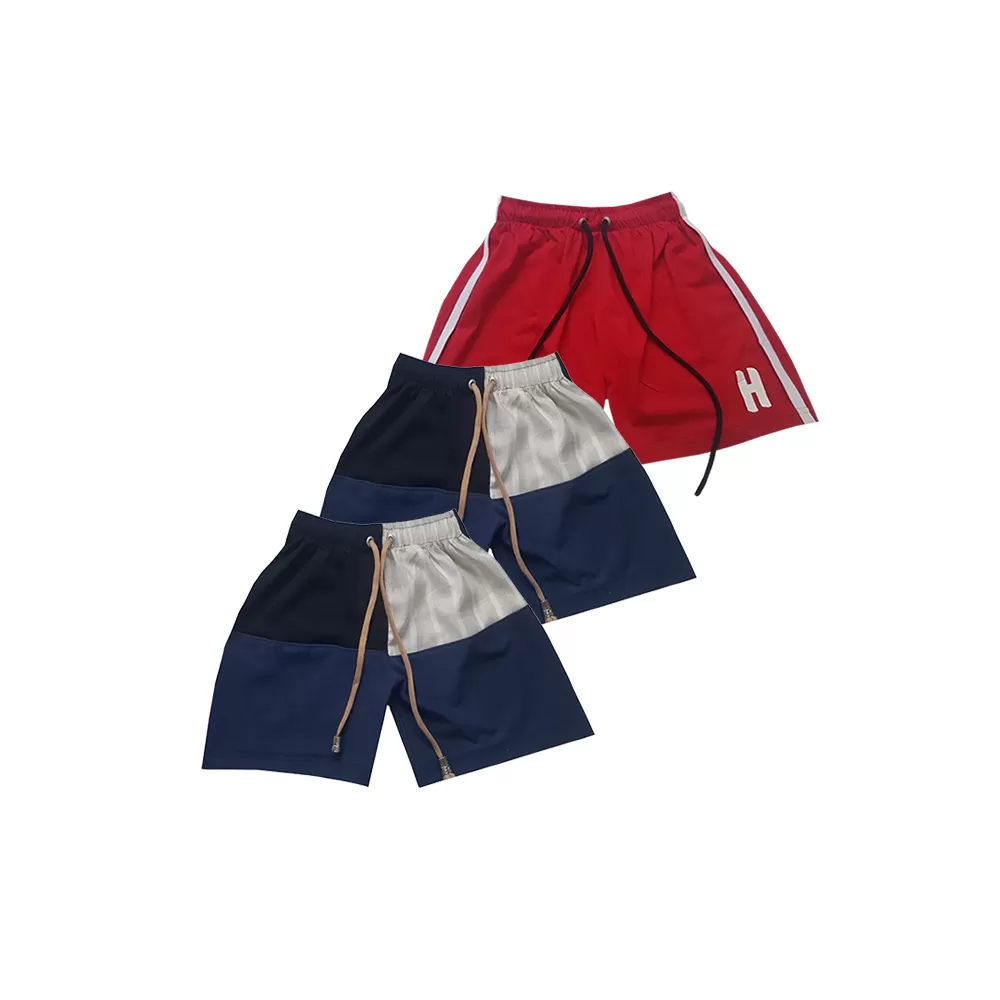 7-8 yrs Kids Boy & Girl Cotton Short Pants - 3 Pack