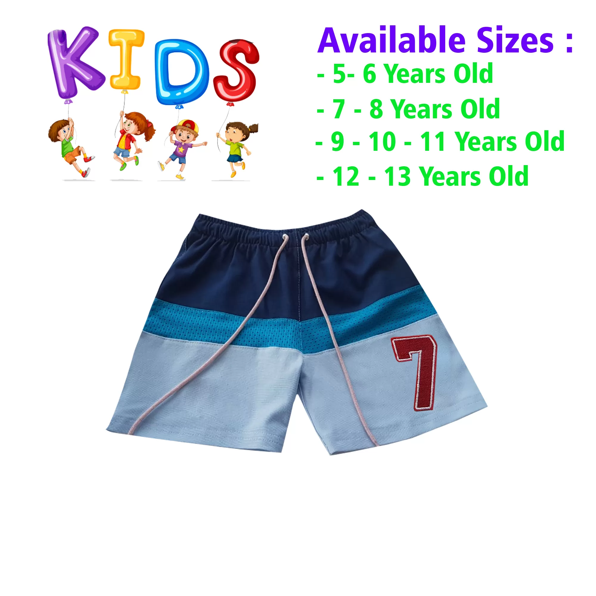 10-11 yrs Unisex Kids Boy & Girl Cotton Short  - image 1