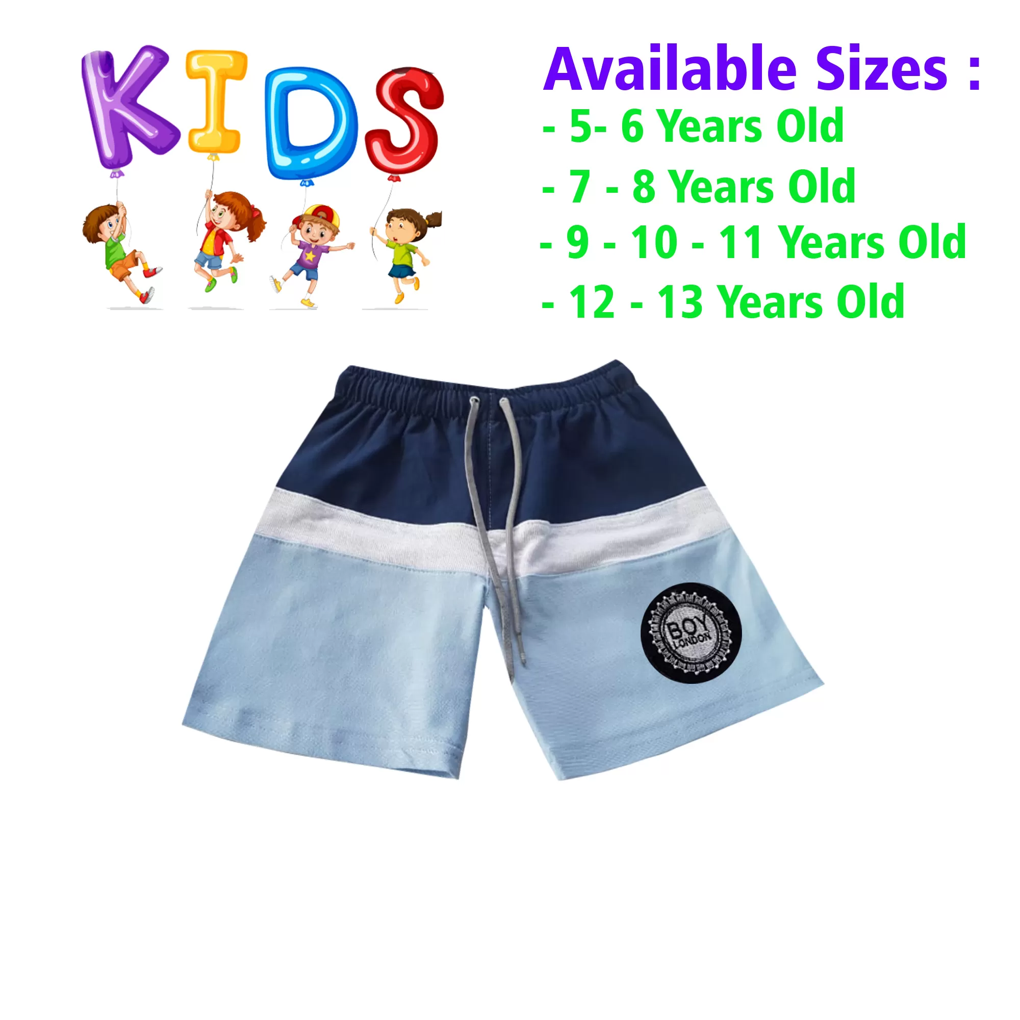 5-6 yrs Unisex Kids Boy & Girl Cotton Short - 1 PACK - image 1