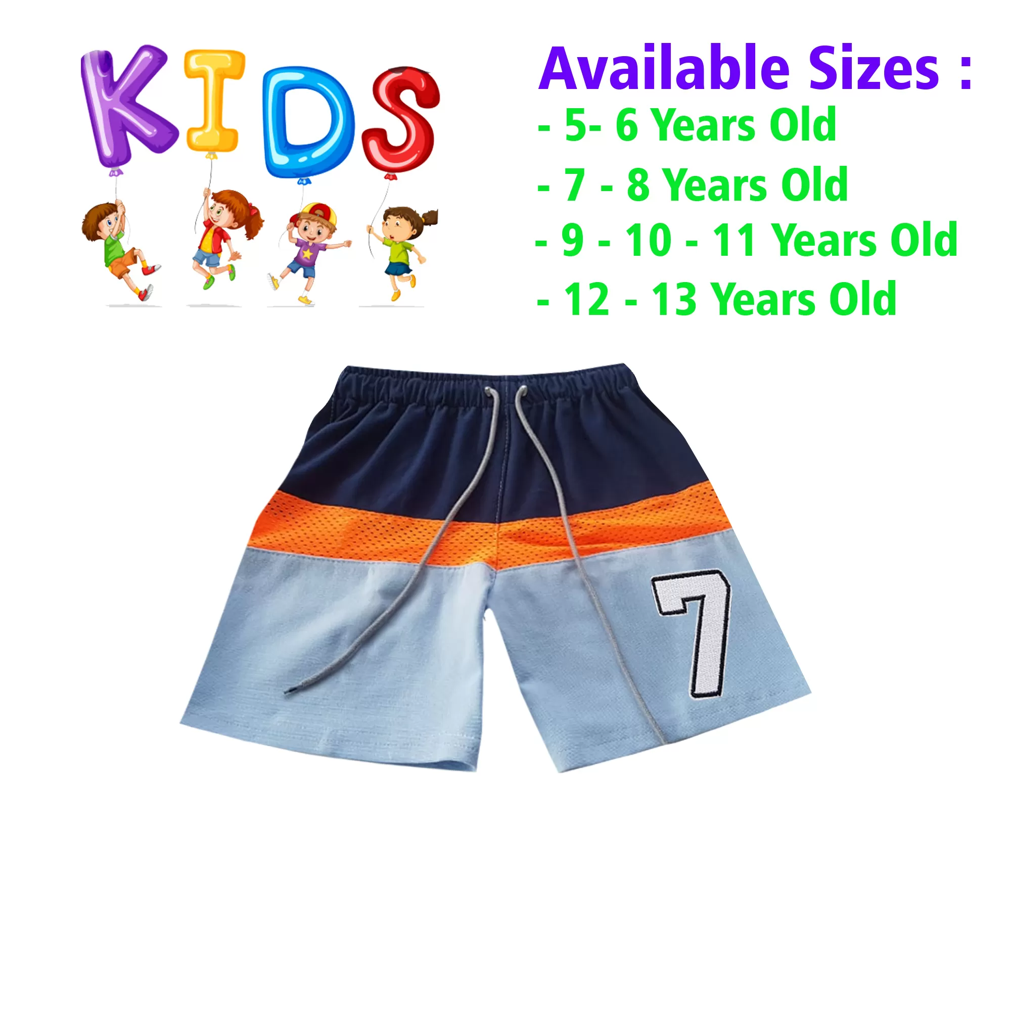 5-6 yrs Unisex Kids Boy & Girl Cotton Short - 1 PACK - image 1