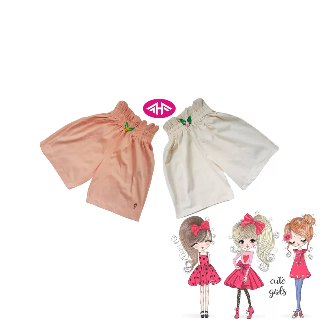 9-10 yrs AHF Kids Girl Fancy Short Pants