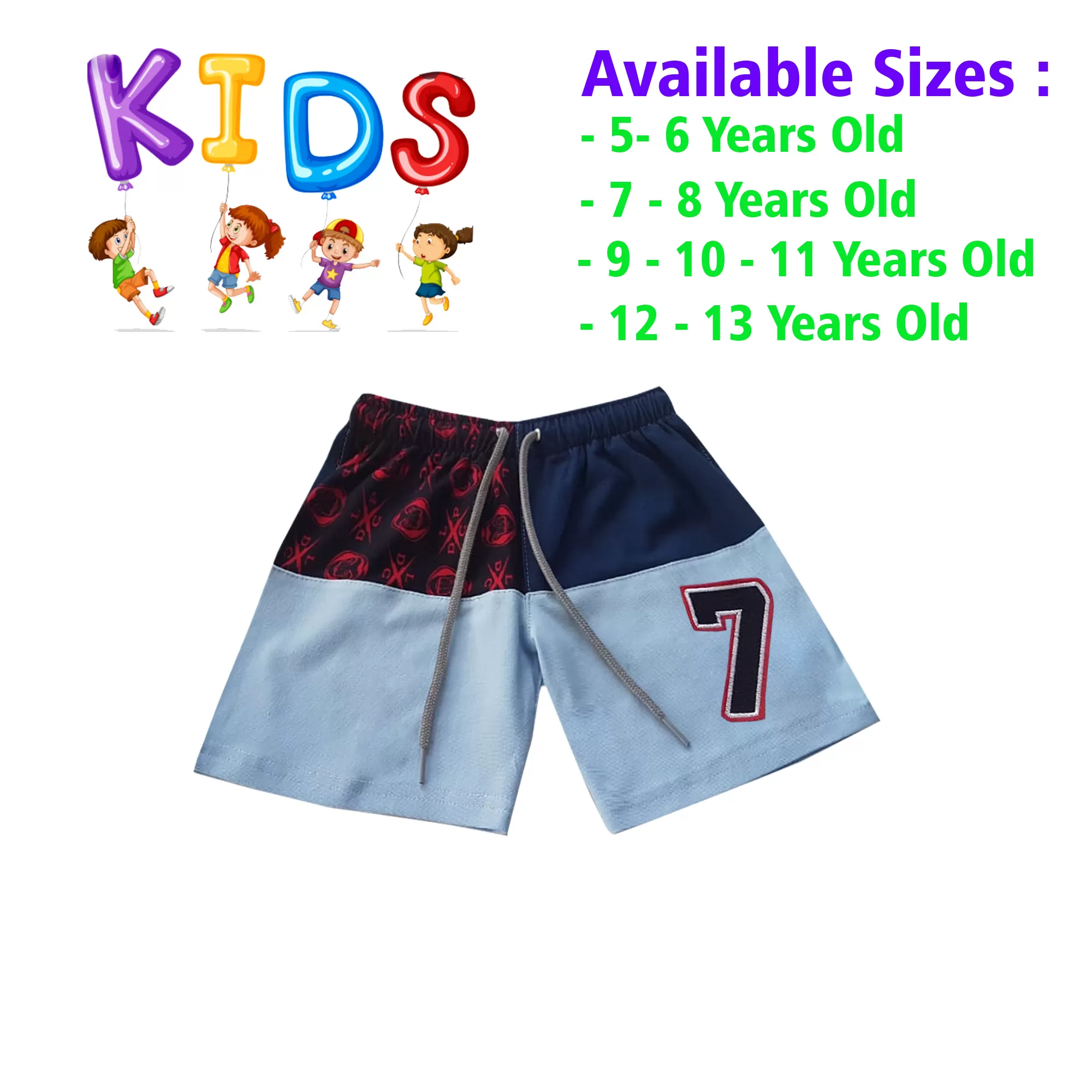5-6 yrs Unisex Kids Boy & Girl Cotton Short - 1 PACK - image 1