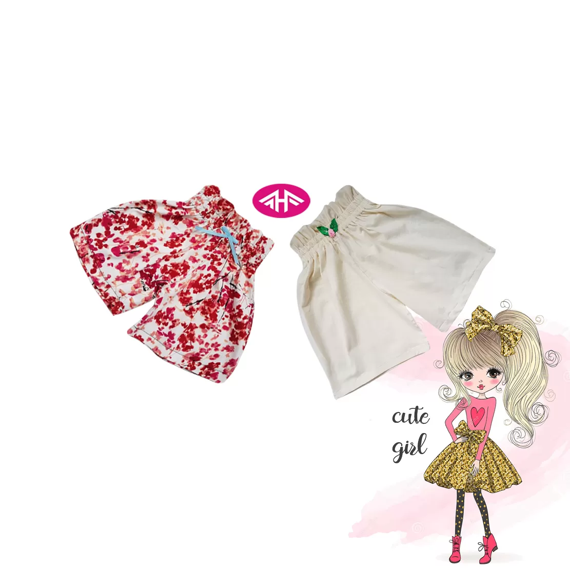 9-10 yrs AHF  Kids Girl Fancy Short Pants  - image 1