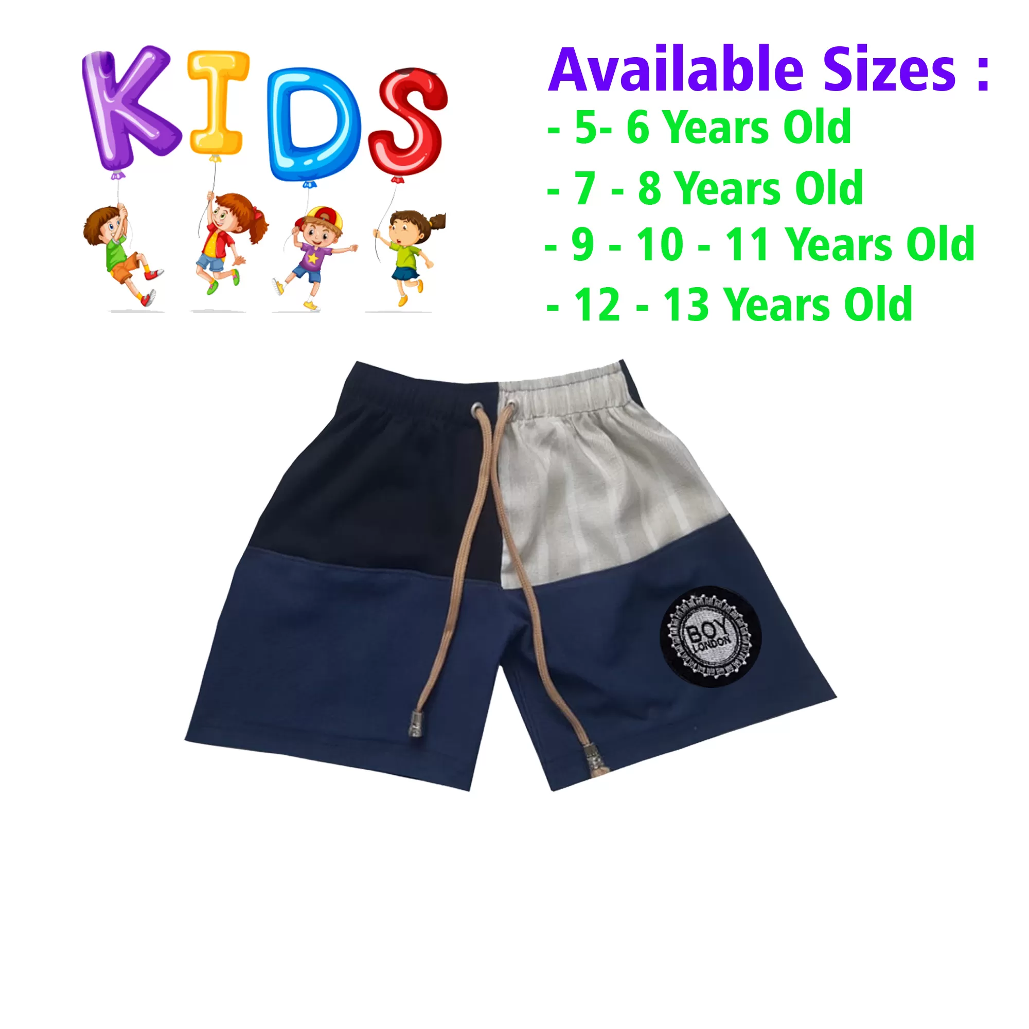 12-13 yrs Unisex Kids Boy & Girl Cotton Short - - image 1