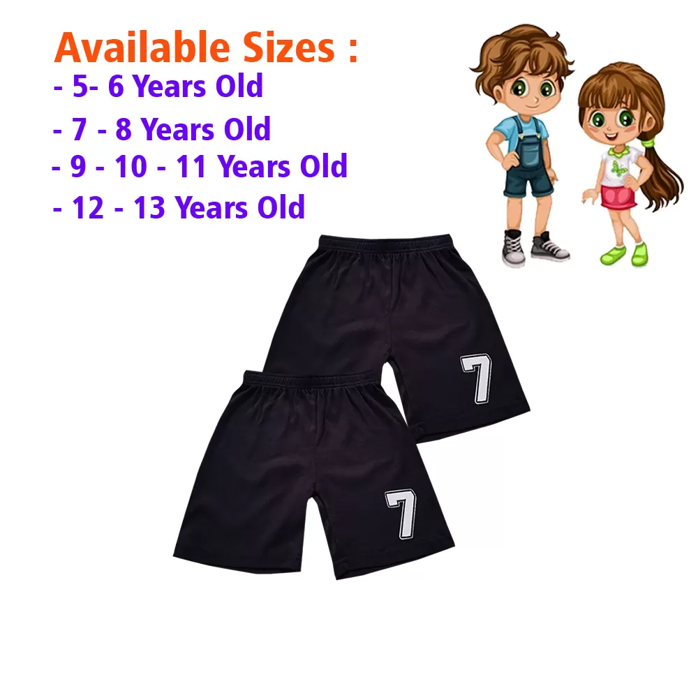 7-8 yrs Unisex Kids Boy & Girl Cotton Short - 2 PACK - image 1