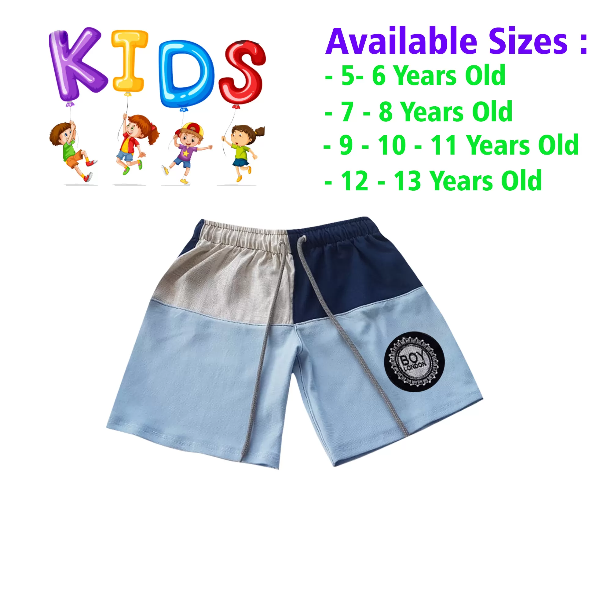 5-6 yrs Unisex Kids Boy & Girl Cotton Short - 1 PACK - image 1