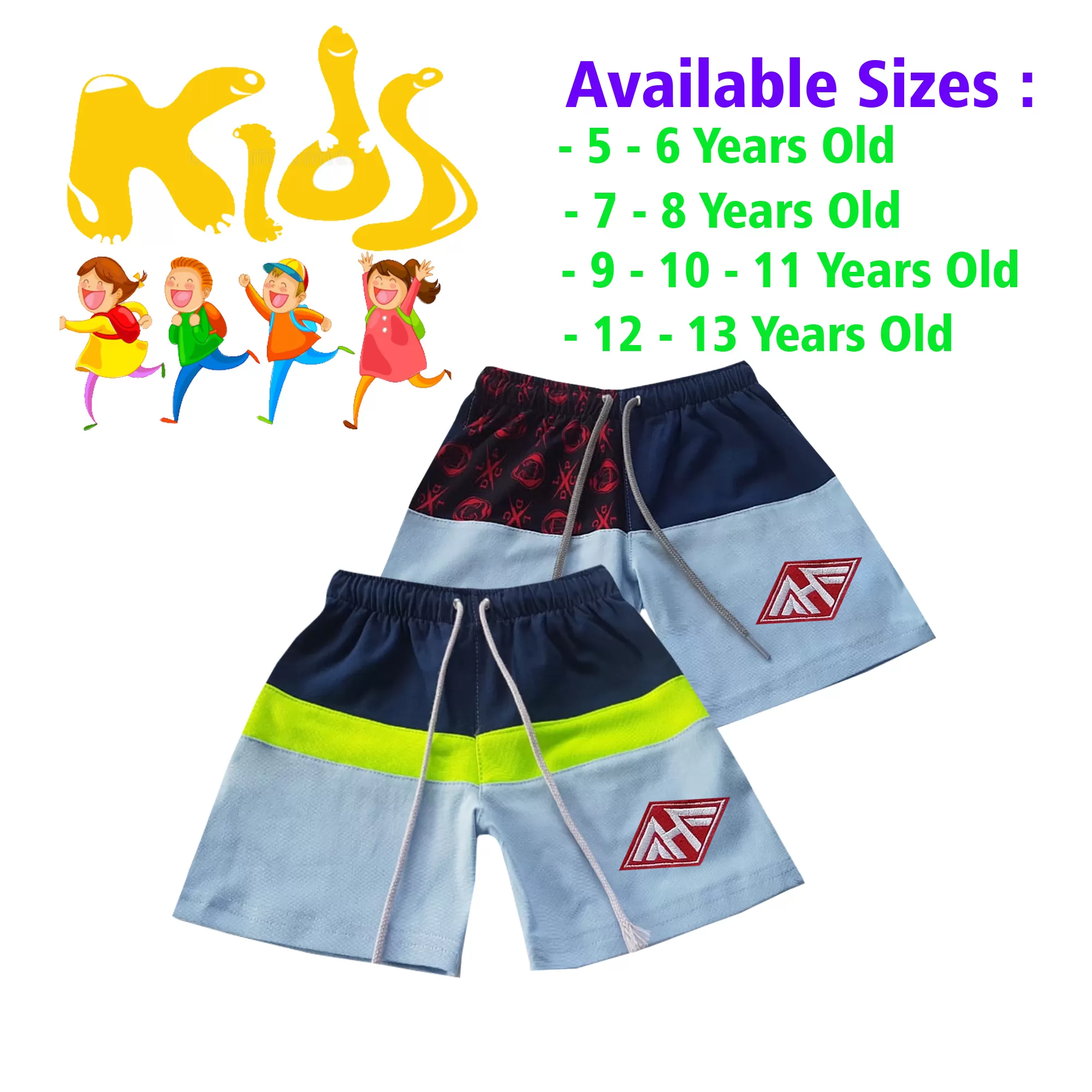 5-6 yrs Unisex Kids Boy & Girl Cotton Short - 2 PACK - image 1