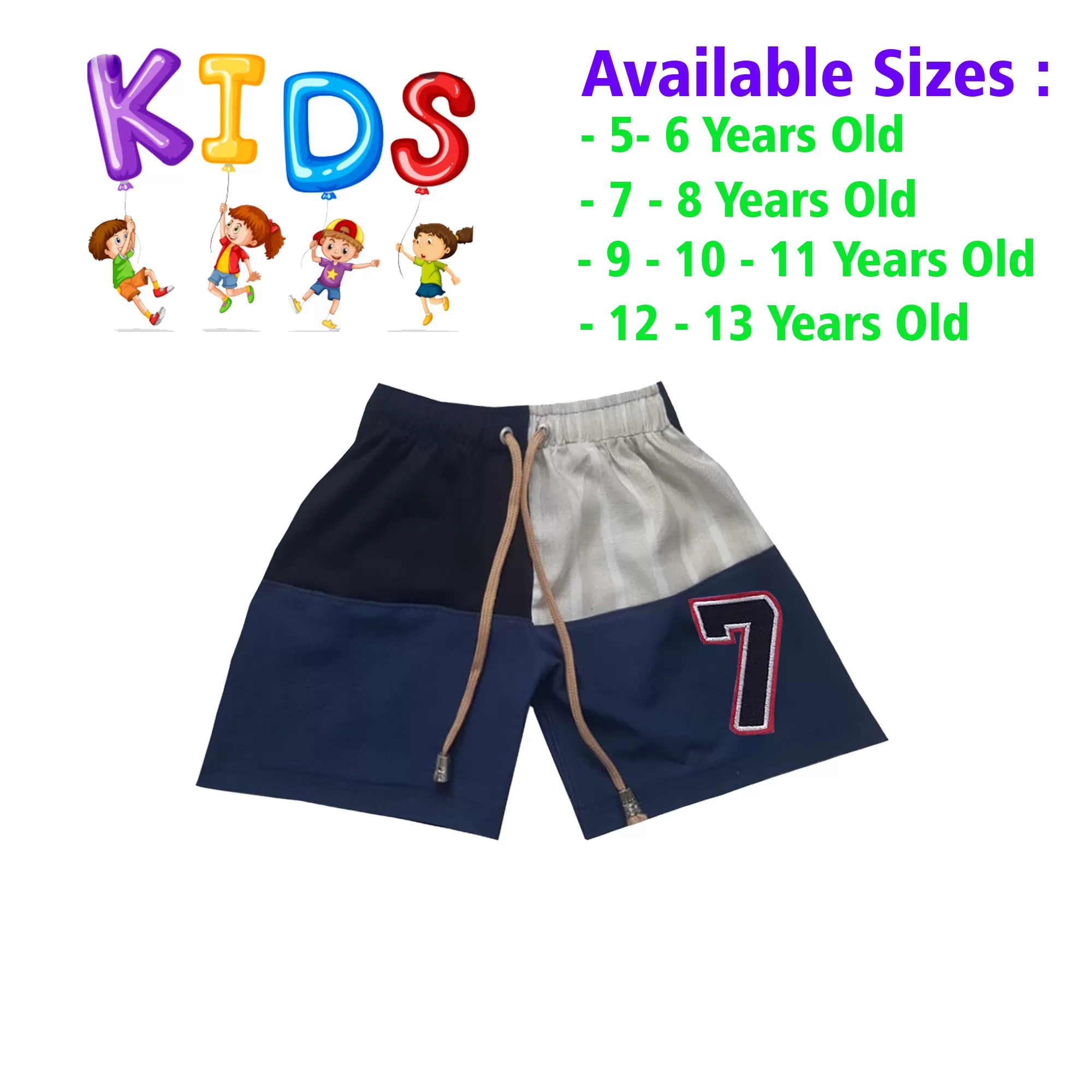 12-13 yrs Unisex Kids Boy & Girl Cotton Short - 2Pcs - image 1