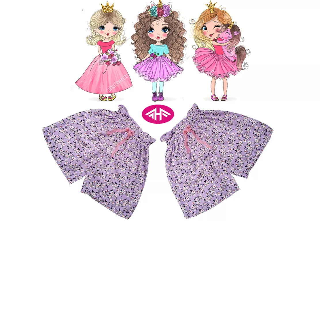 9-10 yrs AHF  Kids Girl Fancy Short Pants  - image 1