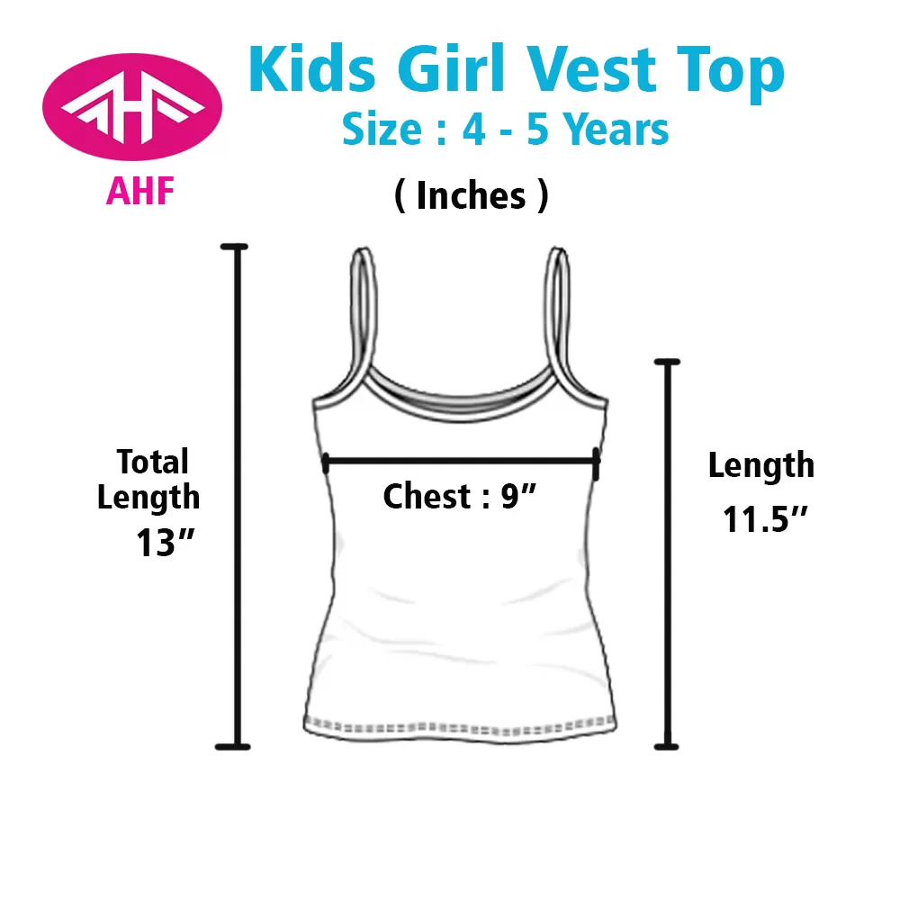 4-5 yrs Kids Girl Cotton Vest Top For Size 4  - image 2