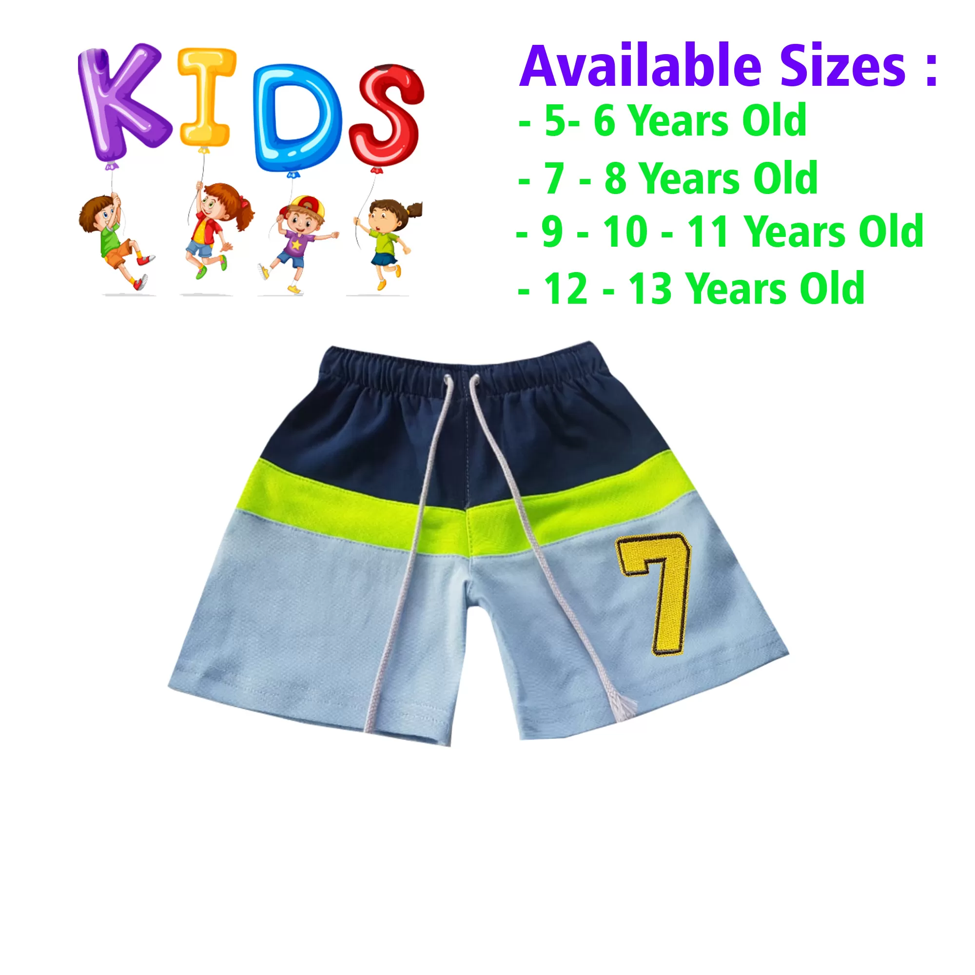 5-6 yrs Unisex Kids Boy & Girl Cotton Short - 1 PACK - image 1