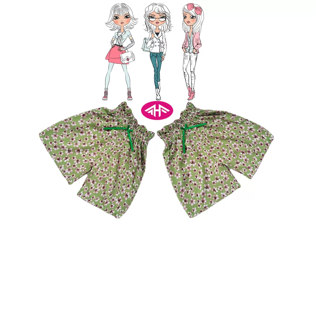 9-10 yrs AHF  Kids Girl Fancy Short Pants  - image 1