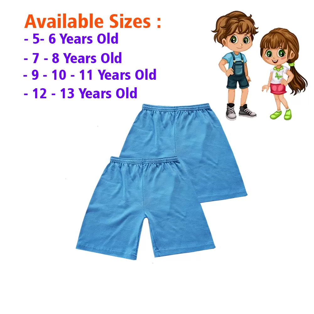9-10 yrs Kids Boy & Girl Cotton Short Pants - 2 PACK - image 1
