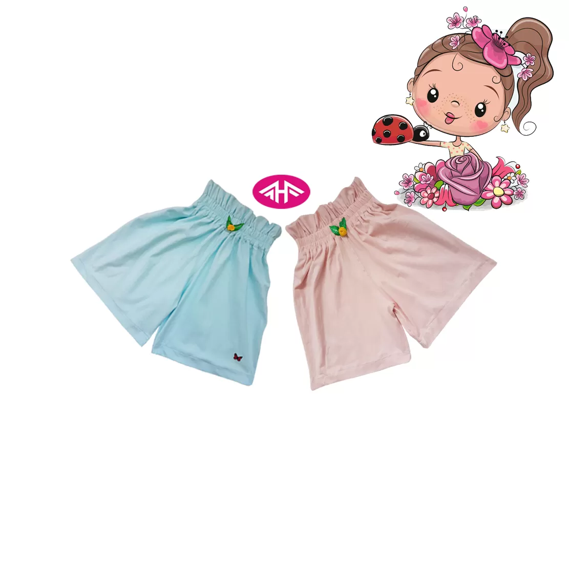 9-10 yrs AHF Kids Girl Fancy Short Pants