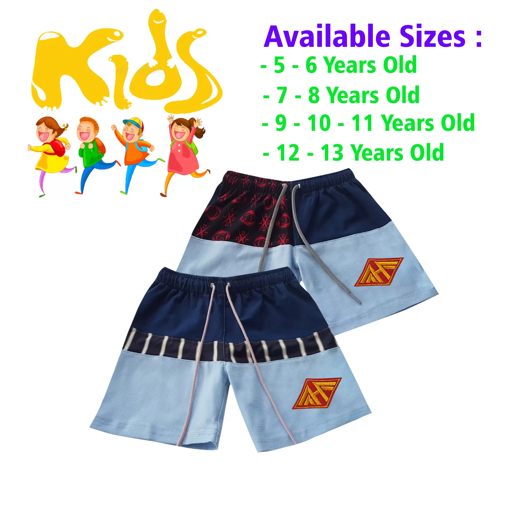 12-13 yrs Unisex Kids Boy & Girl Cotton Short - 2Pcs - image 1