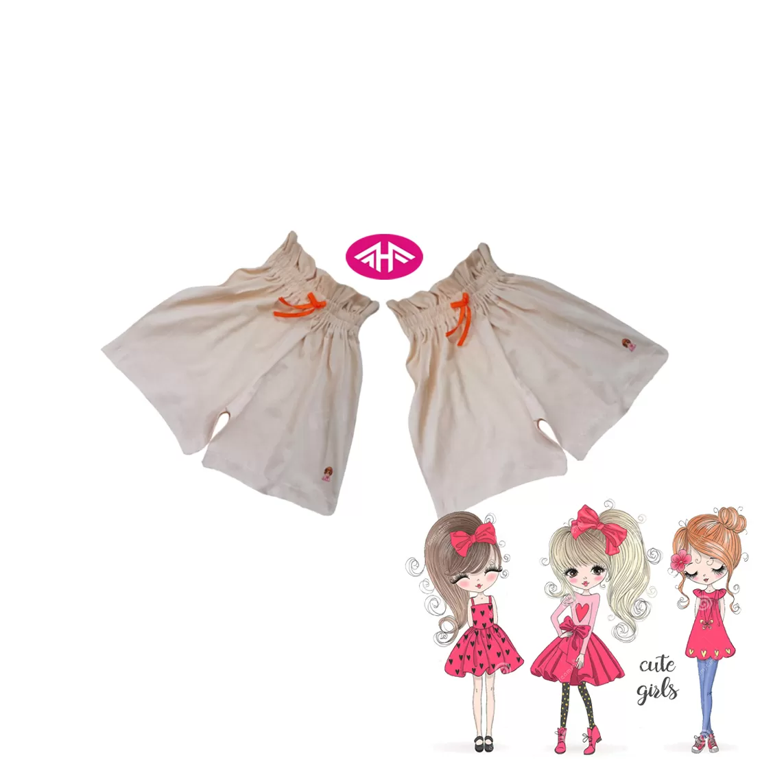 9-10 yrs AHF Kids Girl Fancy Short Pants