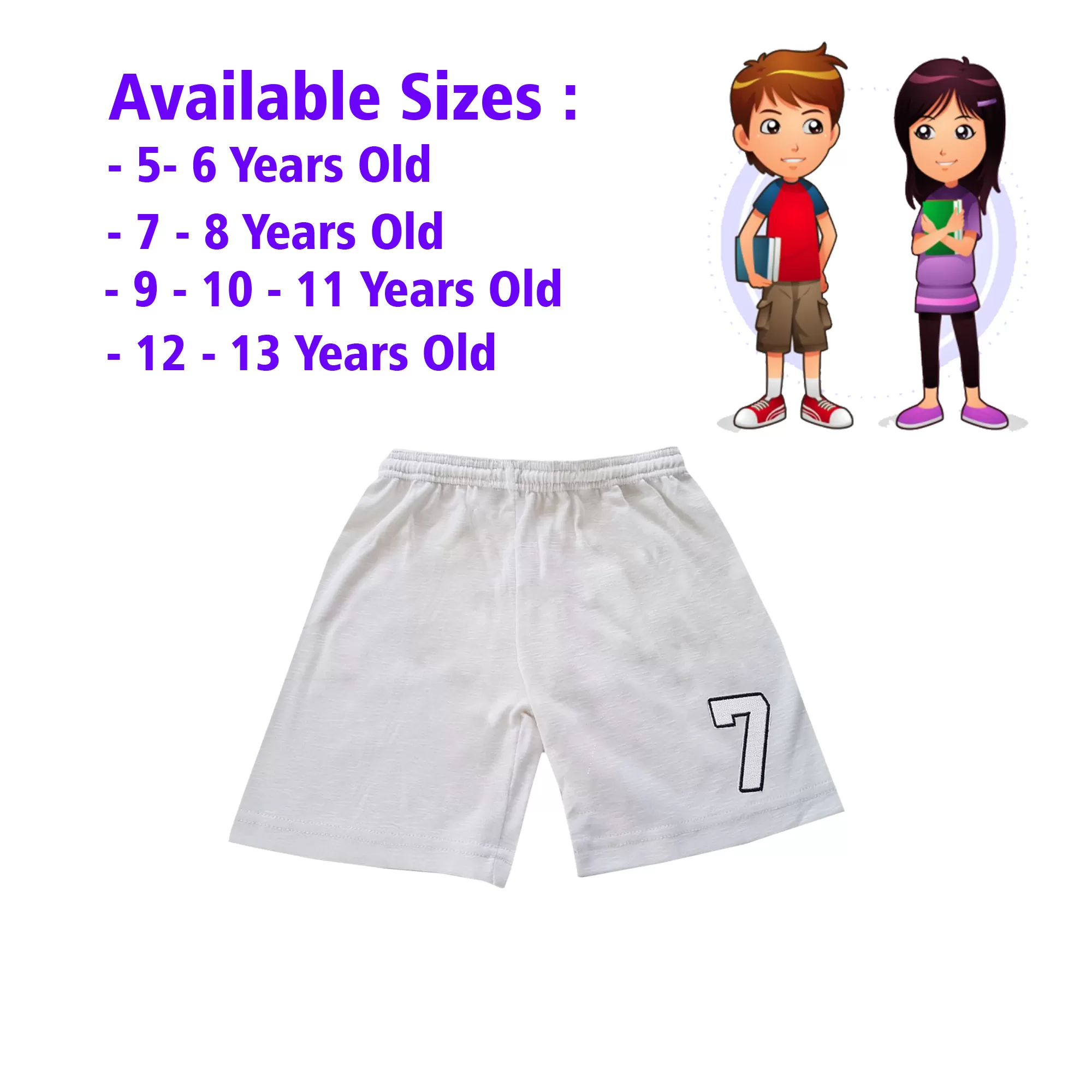 9-10 yrs Kids Boy & Girl Cotton Short Pants - 1 PACK - image 1