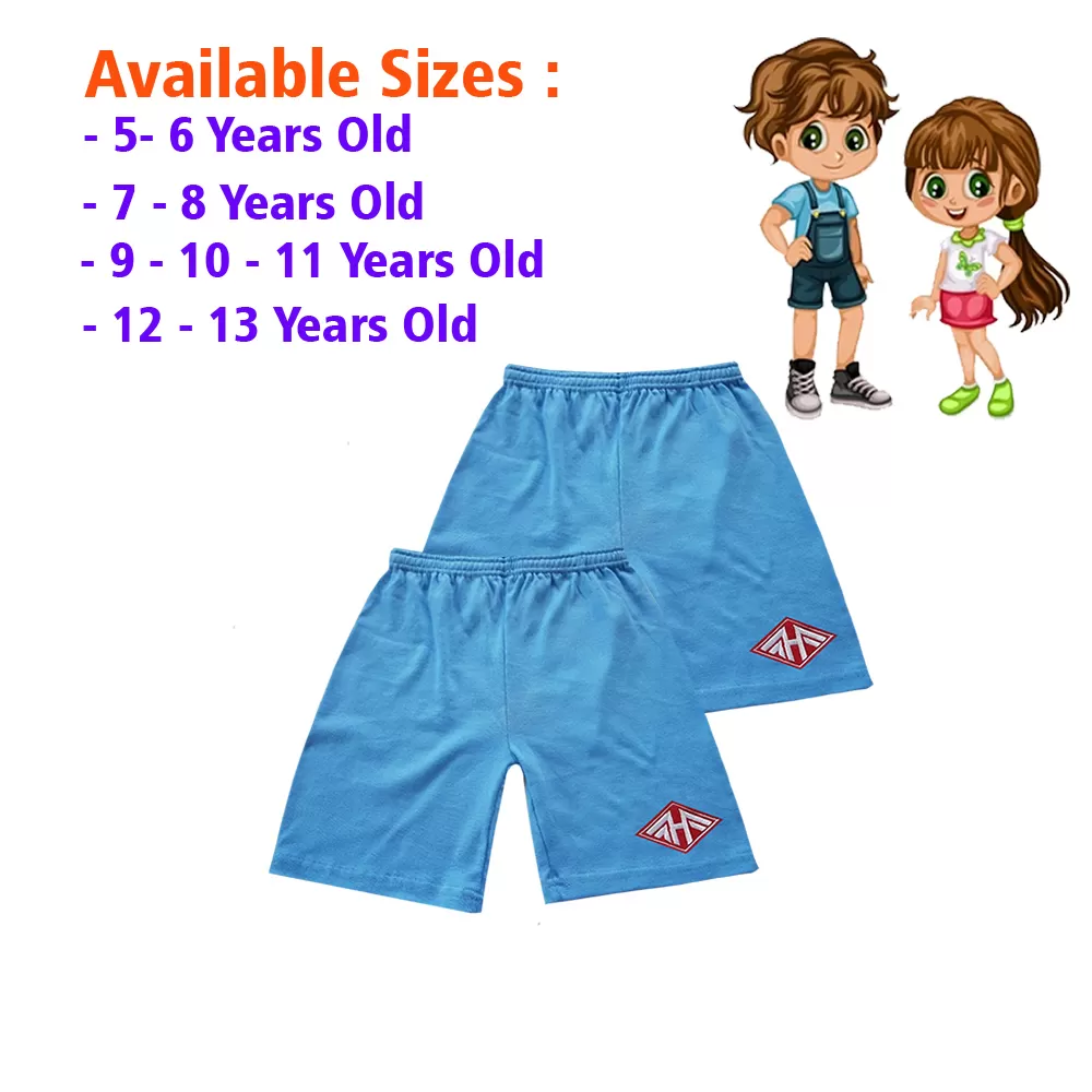 5-6 yrs Unisex Kids Boy & Girl Cotton Short - 2 PACK - image 1