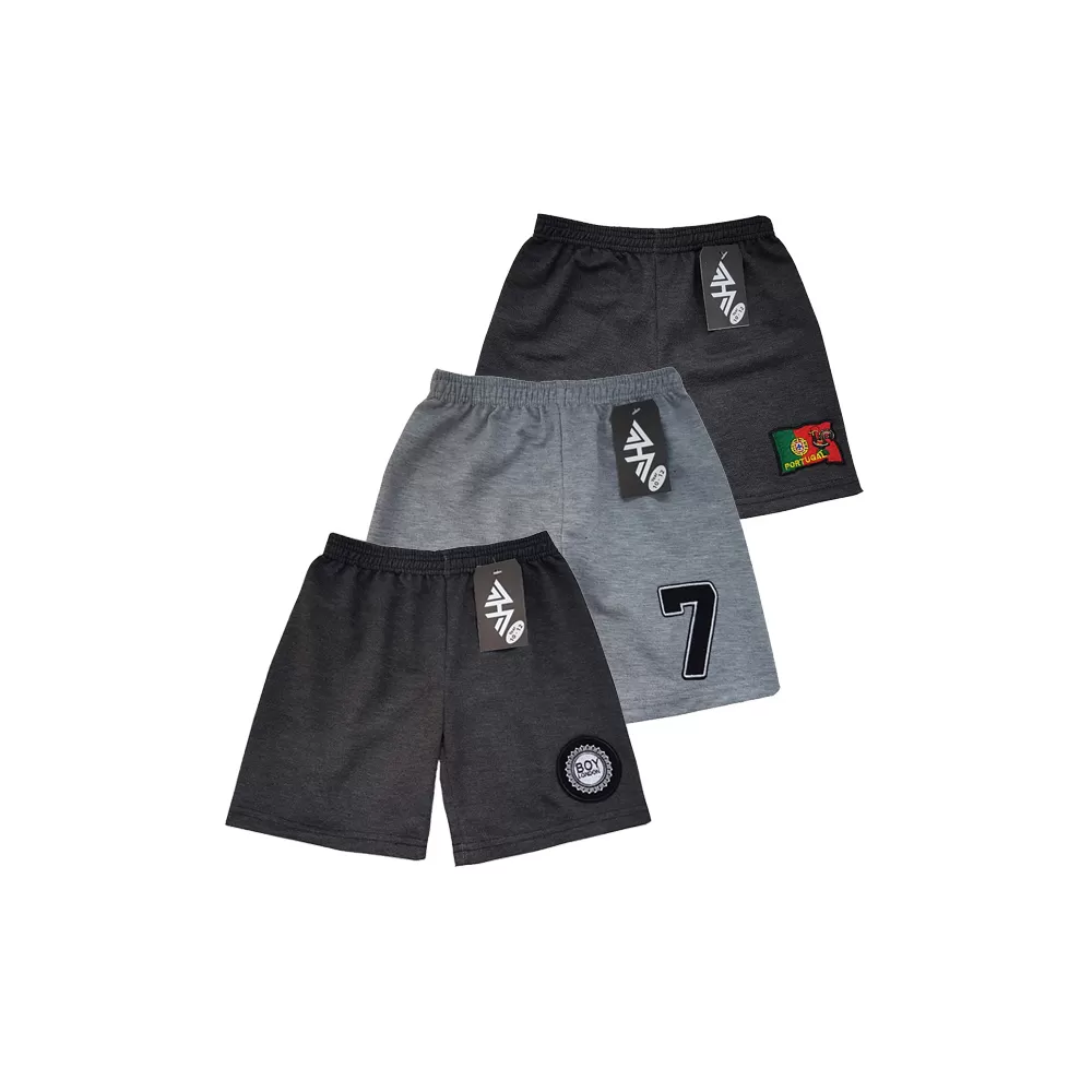 10-12years Kids Boy Short Pure Cotton Pants - Grey