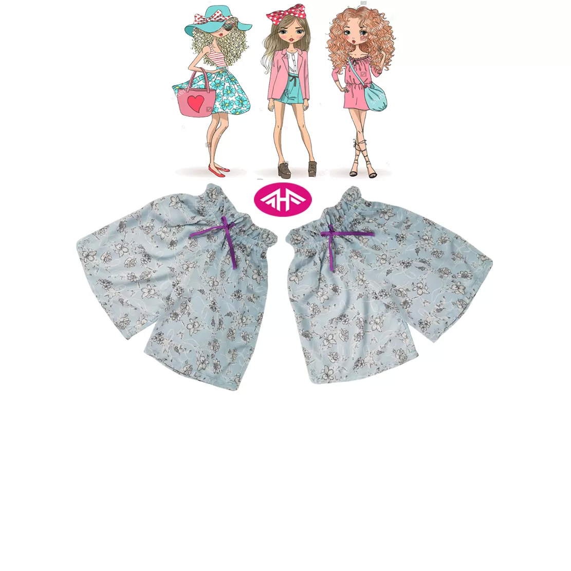 9-10 yrs AHF  Kids Girl Fancy Short Pants  - image 1