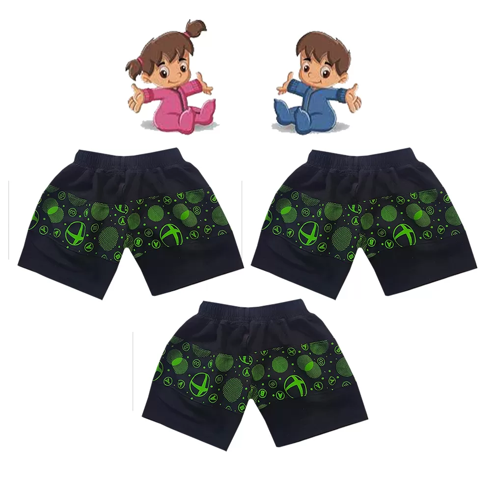 1-2 yrs Baby Cotton Short Pants  - 3 Pack - image 1