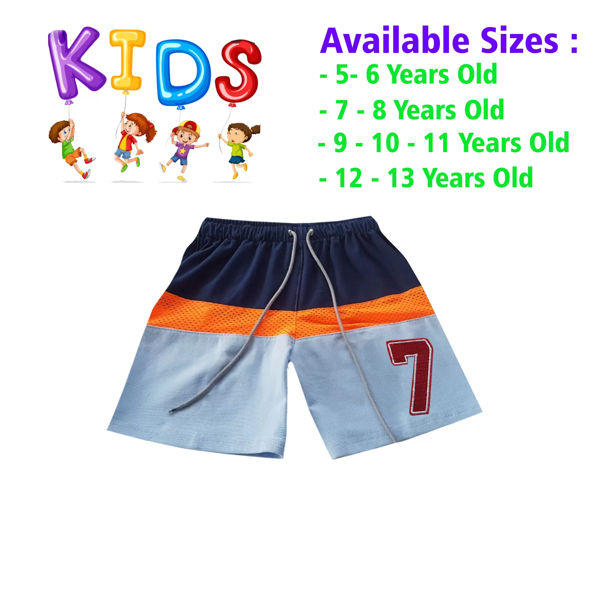 5-6 yrs Unisex Kids Boy & Girl Cotton Short - 1 PACK - image 1
